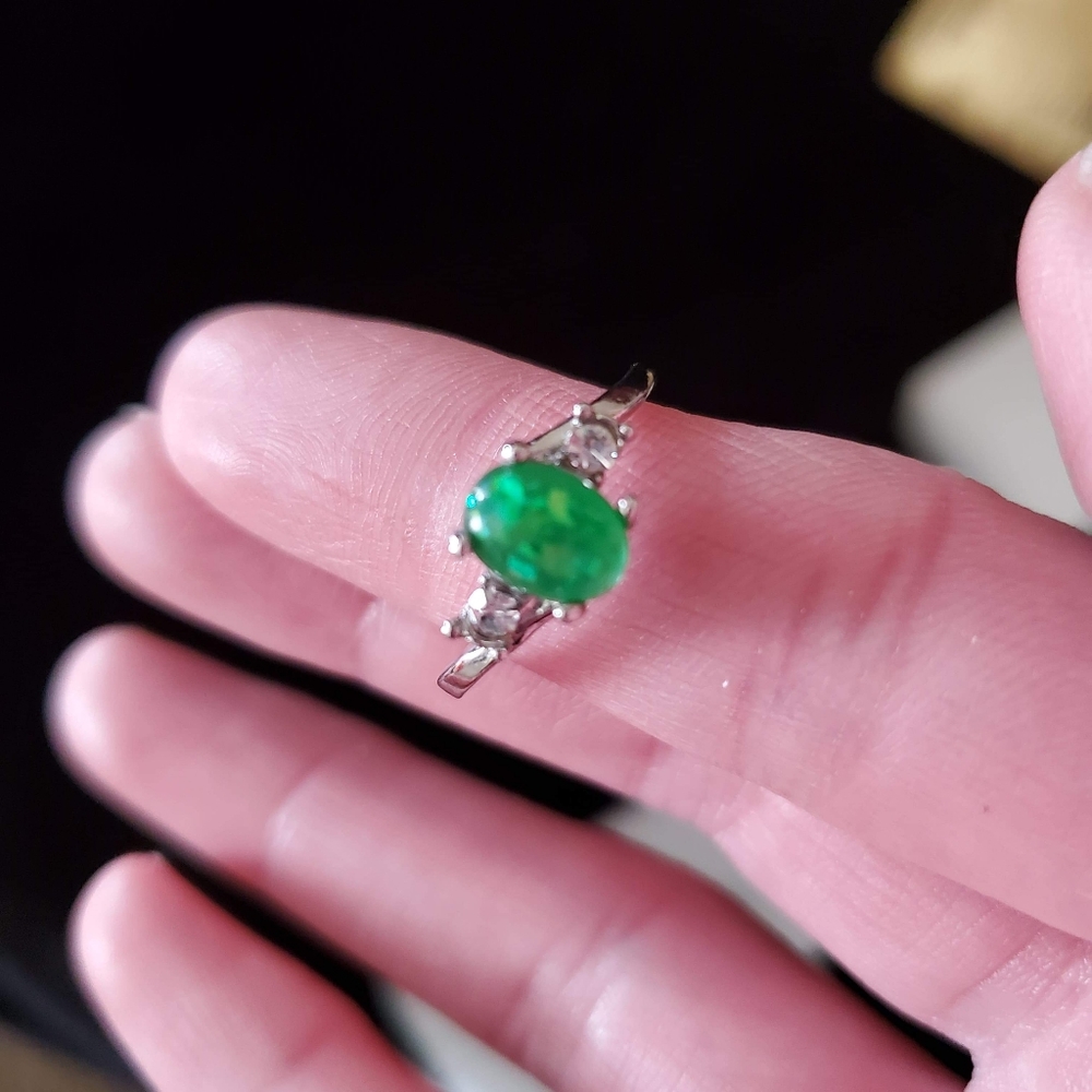 Fire opal ring